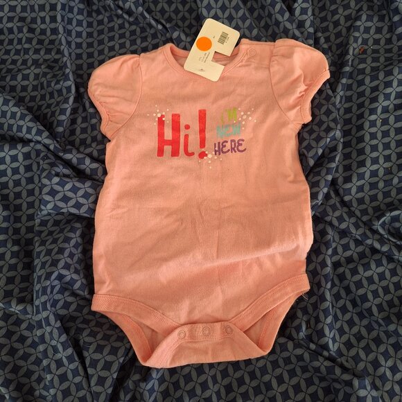 Hi I'm new Here onesie 6 months - Picture 1 of 4